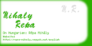 mihaly repa business card