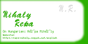 mihaly repa business card